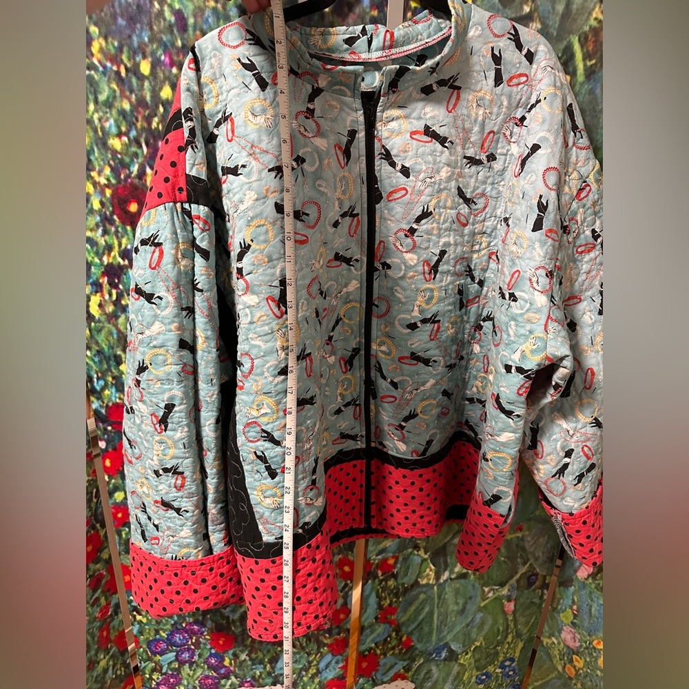 BEAUTY UPCYCLED Quilt Coat 1960 Barbie Glamour Inspired - Picture 3 of 11